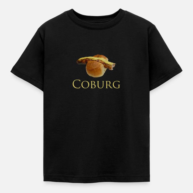 Coburger Bratwurst - Kinder T-Shirt - Schwarz