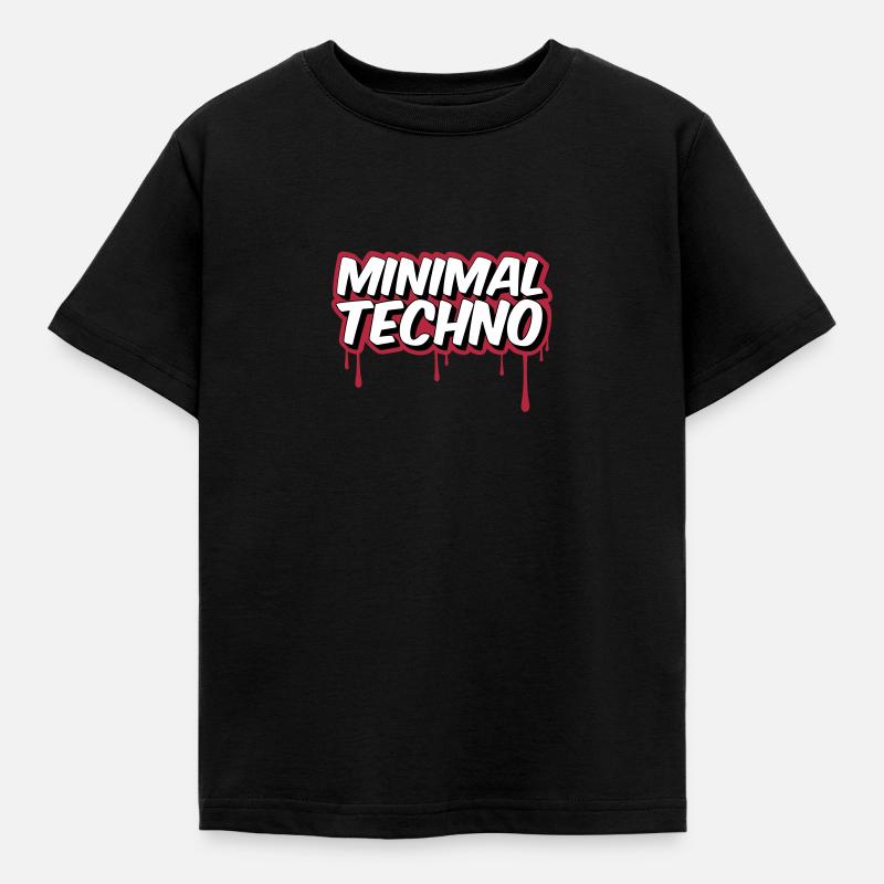 MINIMAL TECHNO - Kids' T-Shirt - black