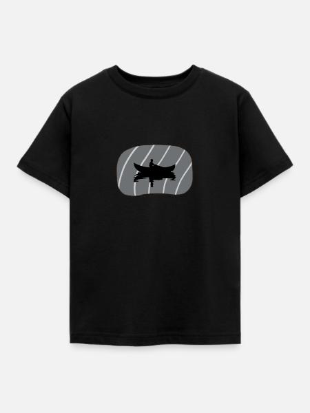Kanu Ruder Kanu - Kinder T-Shirt - Schwarz