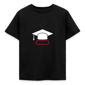 Don Doktorhut pour thèse de doctorat - T-shirt Enfant - noir - Devant - AI Model Kid Female (0cm)