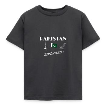Pakistan zindabad - T-shirt Enfant - charbon - Devant - AI Model Kid Female (0cm)