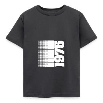 1975 - Kinder T-Shirt - Dunkelgrau - Vorne - AI Model Kid Female (0cm)