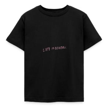 "Life is beautiful" Lil Peep - Kinder T-Shirt - Schwarz - Vorne - AI Model Kid Female (0cm)