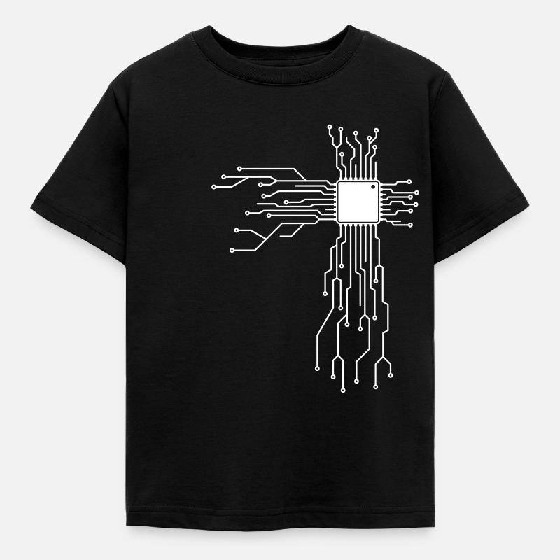 Electronics Technician - Programmer Board T-Shirt - Kids' T-Shirt - black