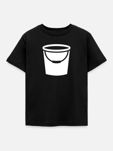 Eimer - Kinder T-Shirt - Schwarz