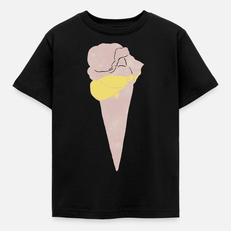 Impression linogravure sur glace - T-shirt Enfant - noir
