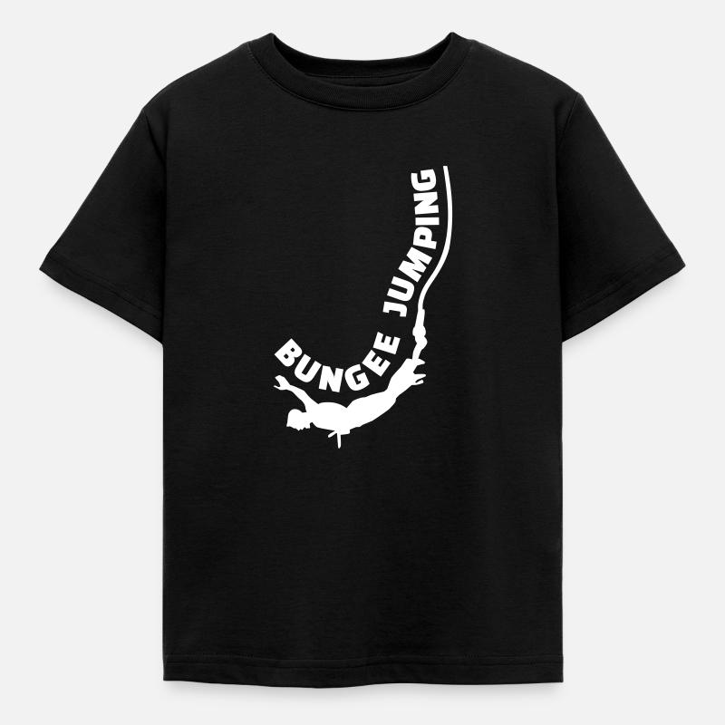 Bungee Jumping - Kinder T-Shirt - Schwarz