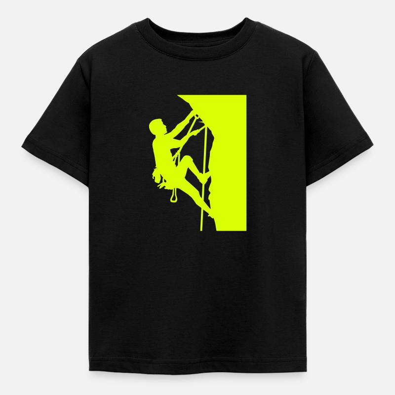 Klettern - Kinder T-Shirt - Schwarz