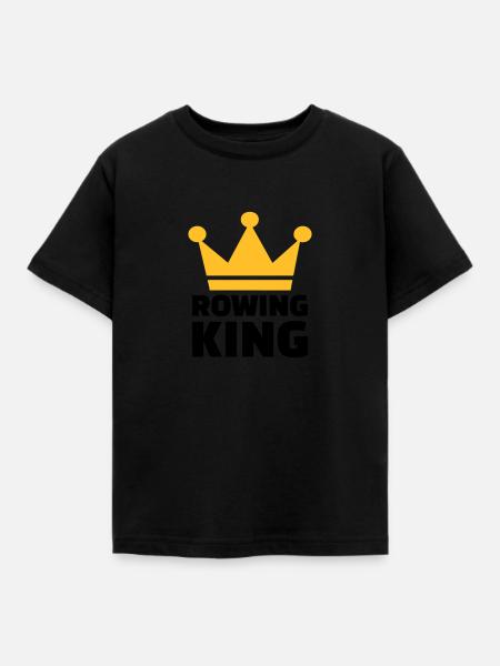 Rudern - Kinder T-Shirt - Schwarz