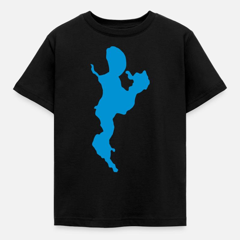 Plauer See - Kinder T-Shirt - Schwarz