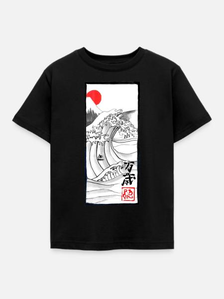 Manga Banzai - Kinder T-Shirt - Schwarz