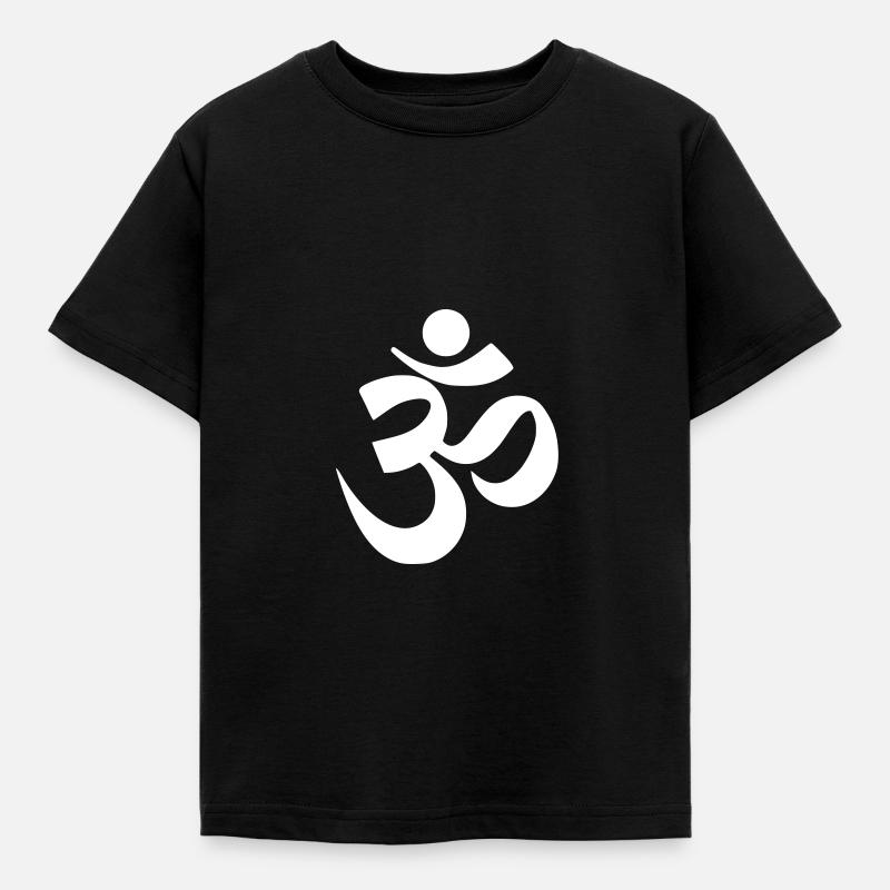 AUM - Kinder T-Shirt - Schwarz