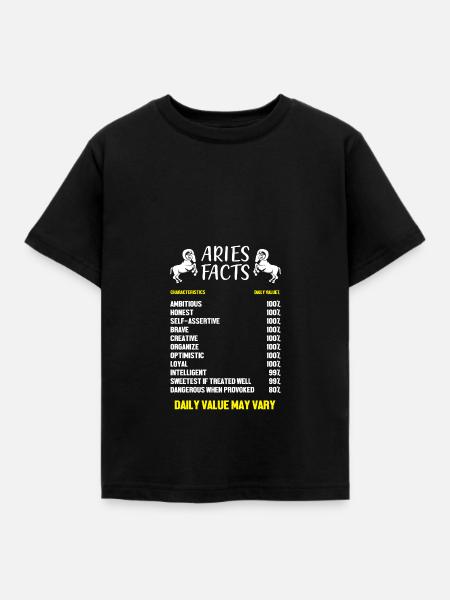 Sternzeichen Widder - Kinder T-Shirt - Schwarz