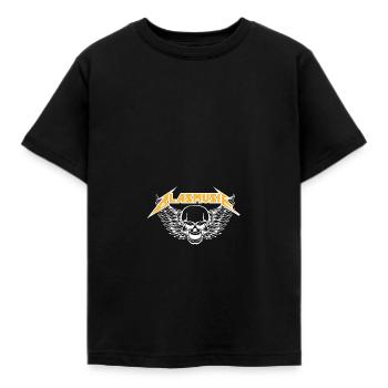 blasmusik shirt | heavy metal tiefes blech musiker - Kinder T-Shirt - Schwarz - Vorne - AI Model Kid Female (0cm)