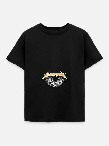 blasmusik shirt | heavy metal tiefes blech musiker - Kinder T-Shirt - Schwarz