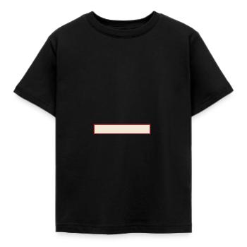Banner gerade - Kinder T-Shirt - Schwarz - Vorne - AI Model Kid Female (0cm)