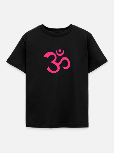 AUM 1 - Kinder T-Shirt - Schwarz