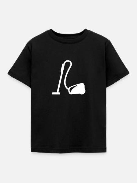 Staubsauger - Kinder T-Shirt - Schwarz