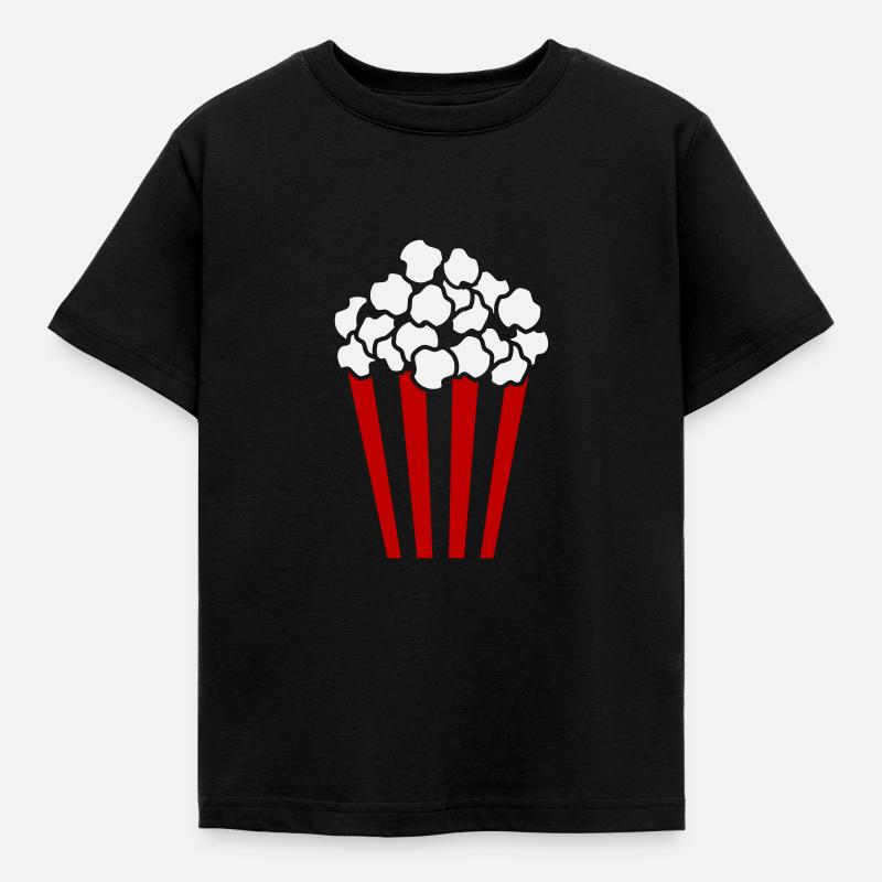 Popcorn Cube / Anpassbare Farbe / 2c - Kinder T-Shirt - Schwarz