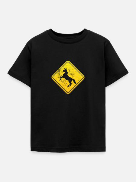 Beware Of Unicorns - Kids' T-Shirt - black
