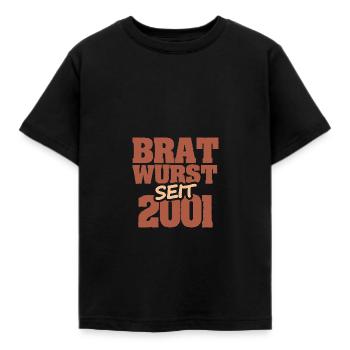 Barbecue 2001 - Kids' T-Shirt - black - Front - AI Model Kid Female (0cm)