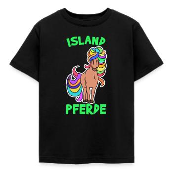 Horses Pony Icelandic Horses Icelandic Quote Horse Fan - Kids' T-Shirt - black - Front - AI Model Kid Female (0cm)
