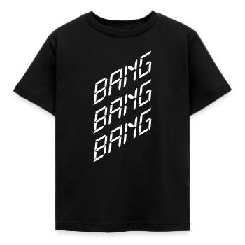 Bang Bang Bang – Festa, musica e vibrazioni da club - Maglietta per bambini - nero - Fronte - AI Model Kid Female (0cm)