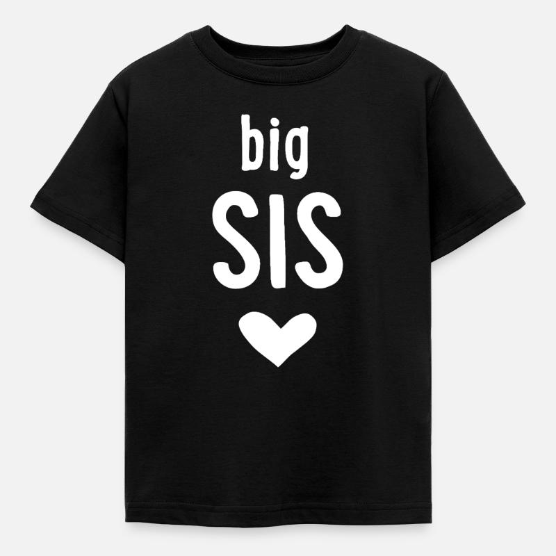 big sis - Kids' T-Shirt - black