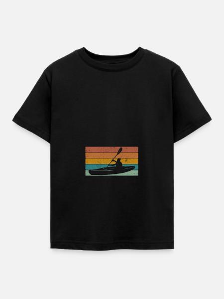 Kayak - Kinder T-Shirt - Schwarz