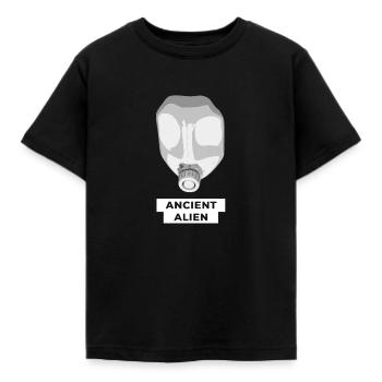 Ancient Alien Skull - Kids' T-Shirt - black - Front - AI Model Kid Female (0cm)
