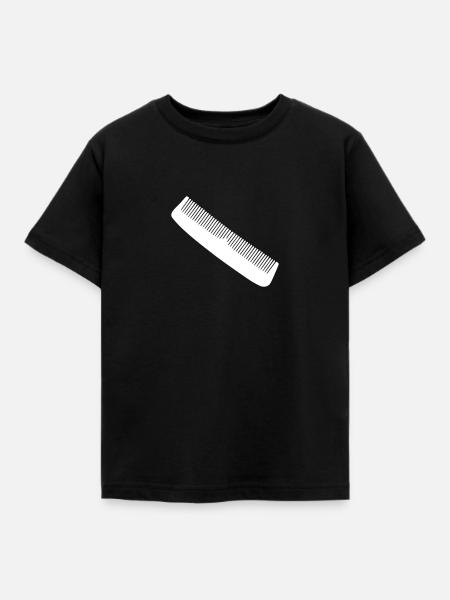 Kamm - Kinder T-Shirt - Schwarz