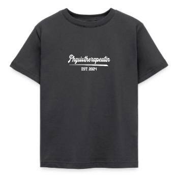 Physiotherapeutin Est 2024 Beruf Masseurin Physio - Kinder T-Shirt - Dunkelgrau - Vorne - AI Model Kid Female (0cm)
