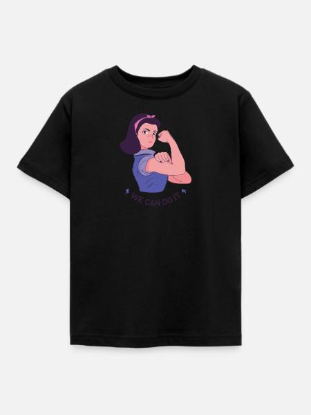 We can do it - Kinder T-Shirt - Schwarz