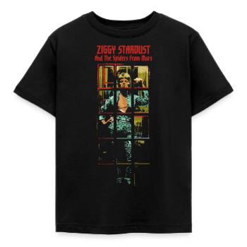 David Bowie Ziggy Stardust Album Cover - T-shirt Enfant - noir - Devant - AI Model Kid Female (0cm)