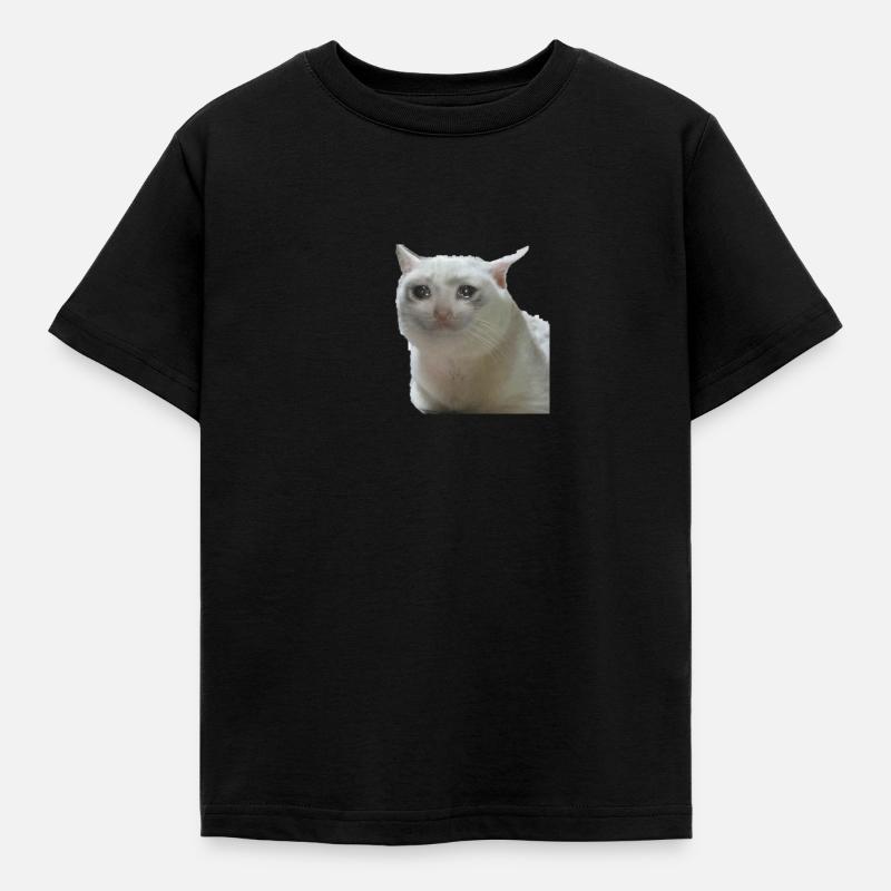 Meme cat - Kids' T-Shirt - black