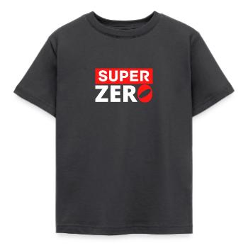 Super Zero - Kids' T-Shirt - dark grey - Front - AI Model Kid Female (0cm)