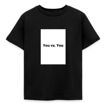 You vs. You - Kids' T-Shirt - black - Front - AI Model Kid Female (0cm)