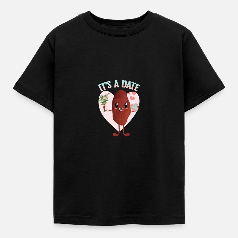 It's a date - Kids' T-Shirt - black