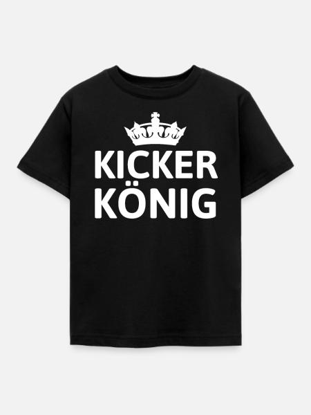 KICKER KÖNIG - Kinder T-Shirt - Schwarz