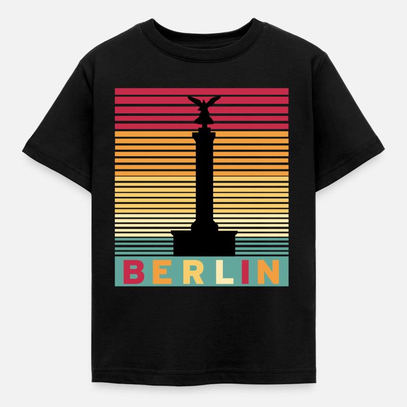 Berlin Siegessäule - Kinder T-Shirt - Schwarz