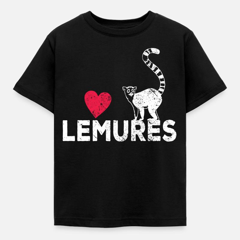 Lémurien - T-shirt Enfant - noir
