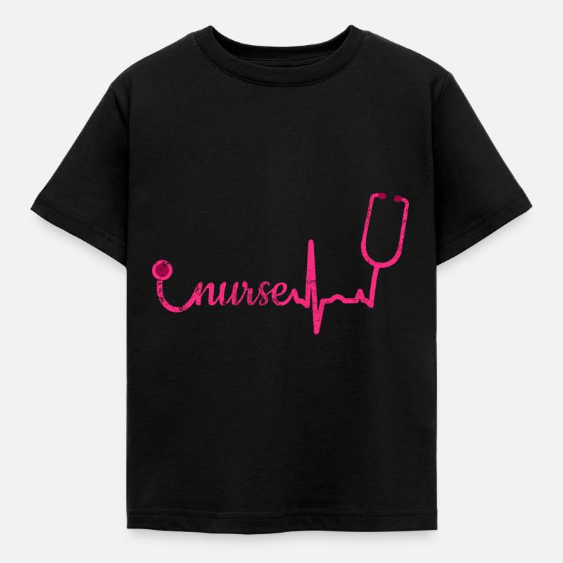 Krankenschwester - Kinder T-Shirt - Schwarz