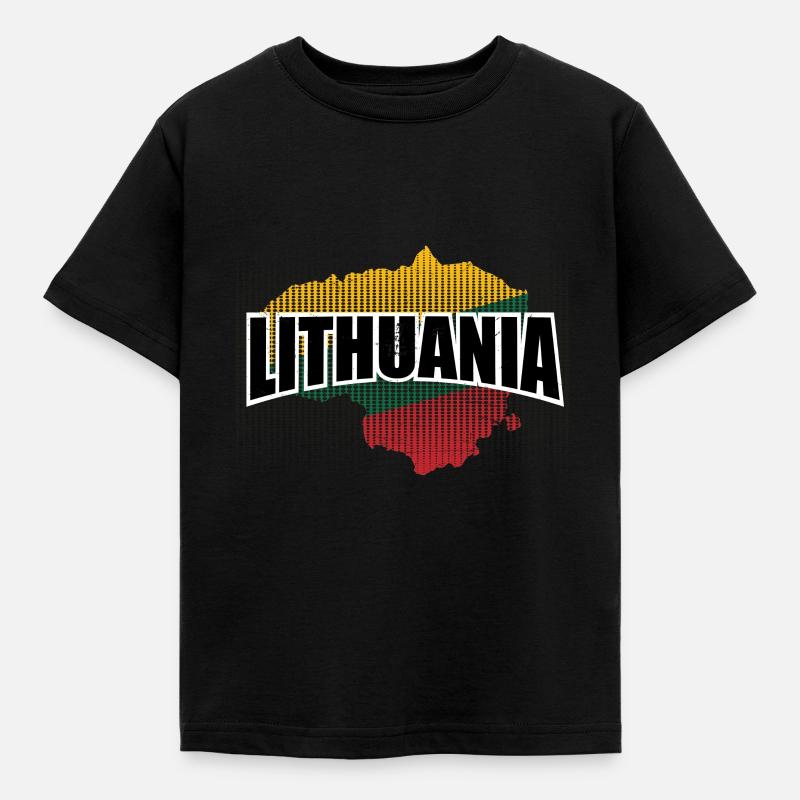 Lituanie UE - T-shirt Enfant - noir