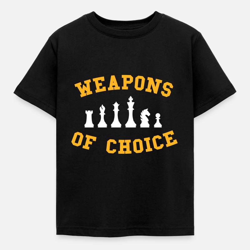 échecs - T-shirt Enfant - noir