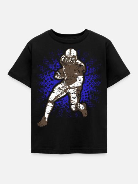 American football - Kinder T-Shirt - Schwarz