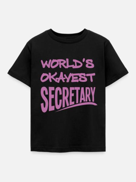 Sekretär - Kinder T-Shirt - Schwarz