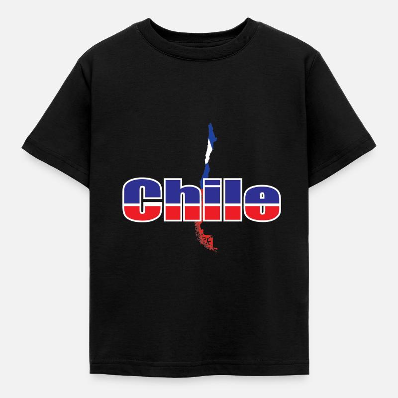 Chile - Kinder T-Shirt - Schwarz