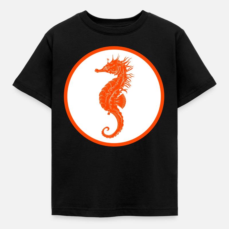 Seepferdchen Frühschwimmer Freischwimmer Abzeichen - Kinder T-Shirt - Schwarz