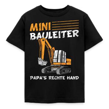 Kinder Bauleiter Baustellen Bagger Geschenk - Kinder T-Shirt - Schwarz - Vorne - AI Model Kid Female (0cm)