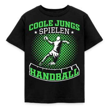 Handball Jungs - Kinder T-Shirt - Schwarz - Vorne - AI Model Kid Female (0cm)